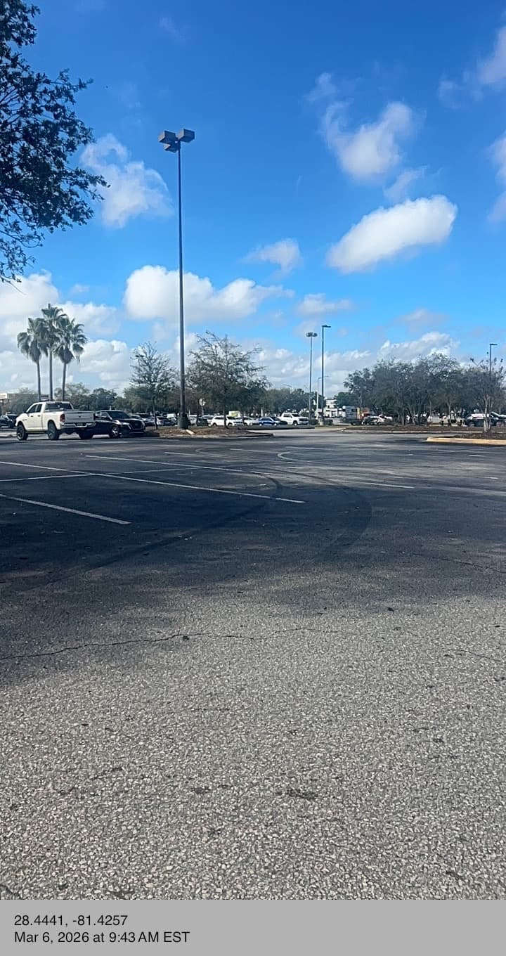 Commercial parking lot property assessment Central Florida