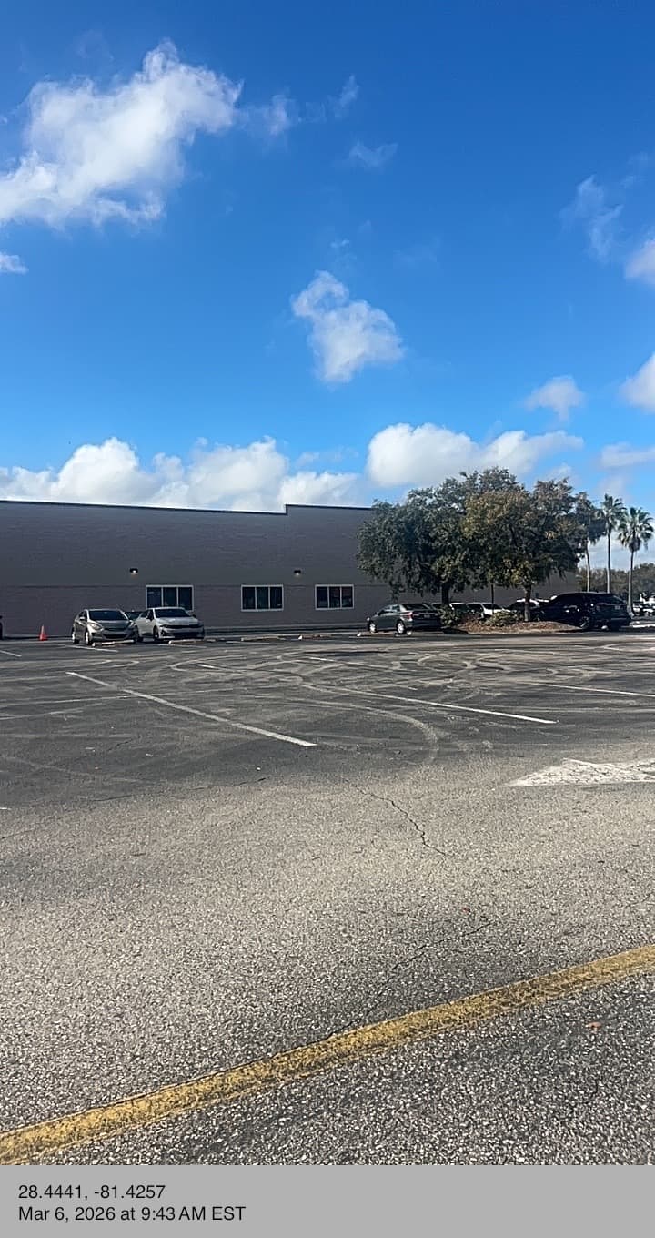 Commercial property parking lot assessment before make-ready turnover